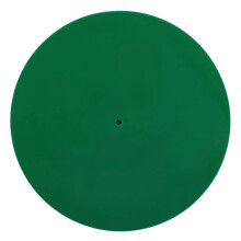 Platendraaitafelmat, antistatische slipmat van acryl voor 12-inch platenspelers, groen.