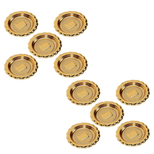 Small Trays Golden for Dessert Shops 20Pcs 2