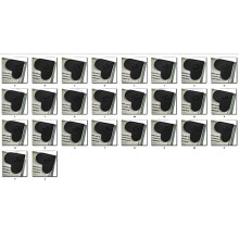 26Pcs Heart Shape PU Leather Corner Bookmarks Slip-Black