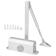Deurdrangers met hydraulische buffer, automatische deurstopper met 180 graden positionering, draagvermogen 65 kg