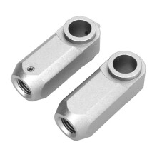 5-delige set ATV-verlagingsset voor voor- en achterkant, aluminiumlegering, vervanging voor Raptor 350 660 700, zilverkleurig