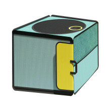 Droogbox voor huisdierenhaar, scheurvast, ademend, opvouwbaar, grote capaciteit, geschikt voor katten en honden, groen, 52x52x40cm / 20,5x20,5x15,7in