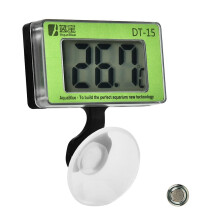 Groot digitaal display aquariumthermometer voor het meten van de temperatuur.