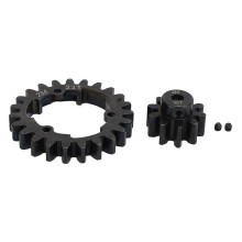 23T 2 Mod Hardened Steel Spur Gear with Motor Pinion Gear for E Revo 2.0 RC Car Upgrade Parts 10T