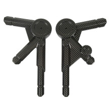 2 stuks motorfiets zijframe beschermpanelen in koolstofvezelstijl, links en rechts, voor R1250GS, R1200GS en LC Adventure