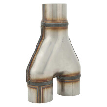 Auspuffendrohre aus Edelstahl, 1 bis 2 Zoll, passgenau, auslaufsicher, Doppelendrohre, Innendurchmesser 57 mm