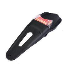Motorfiets rem- en achterlichten LED achterspatbord kentekenplaatverlichting voor crossmotor zilver