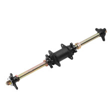 710 mm Achteras van gegalvaniseerd staallegering met bevestigingsbeugel, geschikt voor go-kart, quad, drift en trike