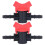 2PCS Flow Regulator ABS Plastic Liquid Control Stop Valve Water Pump Straight Through Valve 8mm Outer Diameter 1