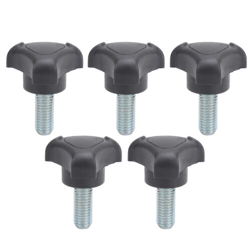 5pcs Plastic Triangular Handle Screw Knob Tightening Screw Set Accessory M10 25mm 1