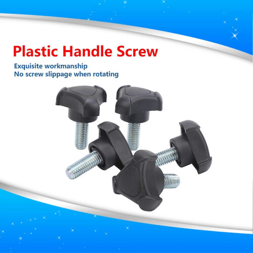 5pcs Plastic Triangular Handle Screw Knob Tightening Screw Set Accessory M10 25mm 2