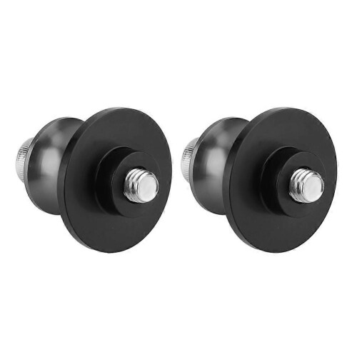 2 Stück 8 mm Motorrad-CNC-Hinterradständer-Schwingarm-Spulengleiter (Silber)