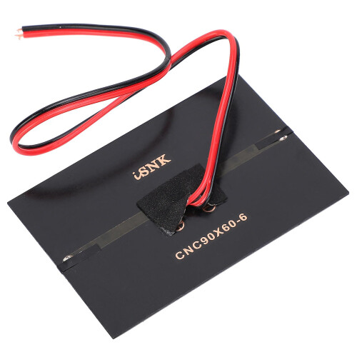 5Pcs Mini Solar Panel Epoxy Cell Board Power Module 30CM Red and Black Line 6V0.6W 2