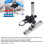 Microscope Slide Rail Track Stand 300mm Long Column Universal Adjustable Microscope Stand for Camera 4