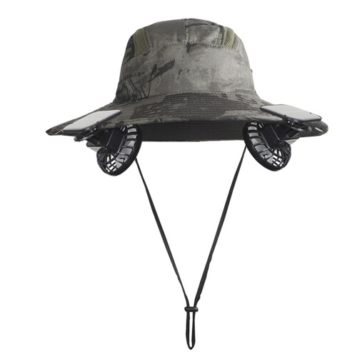 Comfortable Fabric Sun Hat Removable Fan Double Charging-MGI