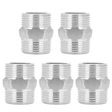 G3/4 inch mannelijk naar G3/4 inch mannelijk zeskantnippel connector adapter roestvrijstalen schroefdraad buisfitting