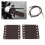 Motorcycle Leather Handlebar Hand Grip Covers Motorcycle Modification Accessories(Black) 3