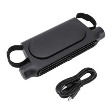 USB Car Seat Cooling Fan Multifunction Efficient Low Noise Safety Bladeless Car Backseat Headrest Fan Turbo Powerful Fan Black