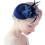 Fascinator-hodeplagg for kvinner med slør og blomst 3