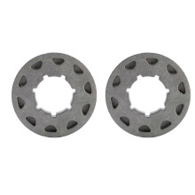 2 stuks 22 mm kettingzaagtandwielen 3/8 inch-10, zeer sterke en robuuste constructie voor kettingzaag met 10 tanden