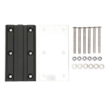 Afneembare tafelpotenbeugel van aluminiumlegering voor caravans, campers, jachten en schepen, zwart
