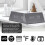 Digital LED Wood Desk Clock Voice Control Triangular Temp Humidity Alarm White Light 3