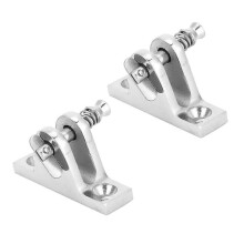 2 stuks 55 x 18 mm roestvrijstalen 316 bootdekscharnierbevestigingen, scheepsbeslag