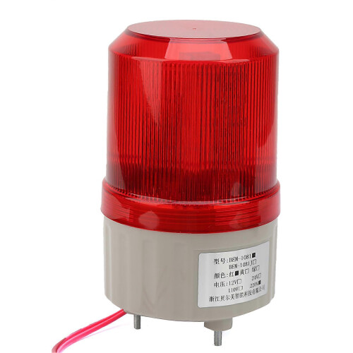 220 V AC Rotierendes Blinksignal, rote LED-Warnleuchte, 75 mm Durchmesser 2