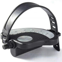 1 paar fietspedalen met teenclips, kooien en riempjes, antislip pedalen voor hometrainer, spinningfiets en mountainbike