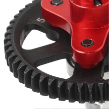 Differential Slipper Clutch 54T Aluminum Steel Differential Gear Slipper Clutch for Traxxas Slash 4x4 1/10 RC Car Red