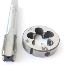 5/8-20 HSS Tap And Die Set UNF Machine Thread Tap And UNS Round Thread Die Right Hand