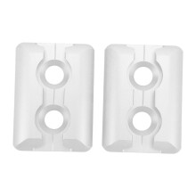 Set van twee L-vormige bevestigingspunten van aluminiumlegering, vierkante bevestigingspunten voor vliegtuigen, campers, ambulances, enz.
