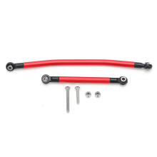 Aluminum Alloy Steering Link Linkage Tie Rod Kit for Axial Scx10 90046 90047 RC CarRed