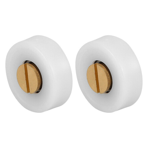 Torstützrollen, klassisches Design, Kunststoff, U-Nut, 2er-Pack 2
