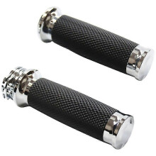 Universal 1In 25Mm Hand Grips Motorcycle Handle Bar Handlebar for Touring 883 1200 XR for Silver