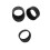 3pcs Microscope Eyepiece Eyeshields Soft Rubber Eyepiece Covers for AmScope SW SM ZM Microscope 3