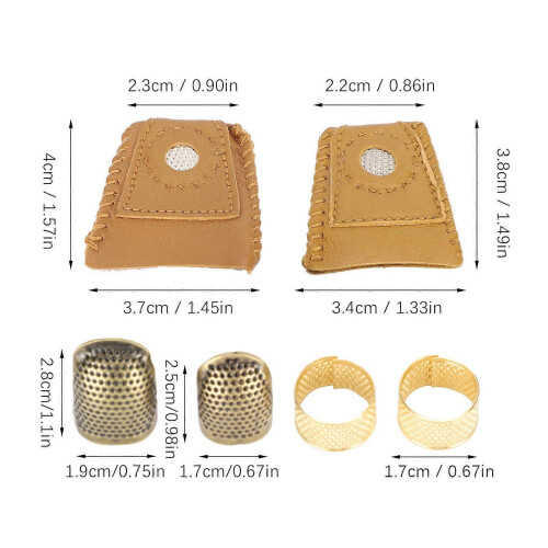 Thickening Fingertip Thimble Finger Protector for Sewing Embroidery Needlework (026) 2