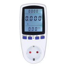 Wattmeter Multifunctionele Ampèremeter Kilowattmeter Verlicht Display Elektriciteitsverbruiksmonitor