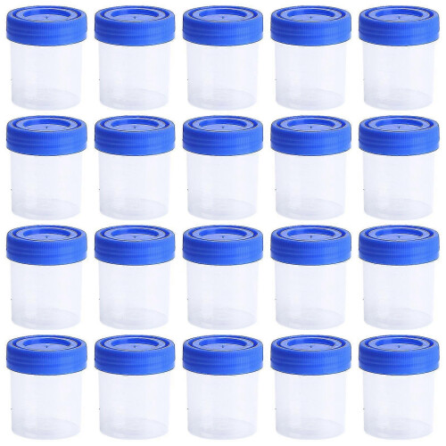 50 Pcs/1 Pack 40ml Specimen Sampling Practical Urine Container With Spiral Cover For Atory Use (om )