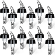 12 Pieces Liquor Spouts, Auto Oil Alcohol Pourer - For 3cl, Jigger, Wine Bottle Stopper, Olive Oil Pourer