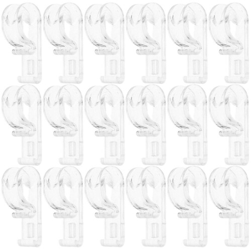 Clear Curtain Clips Roller Blind Chain Retainer Hook for 30Pcs Sets