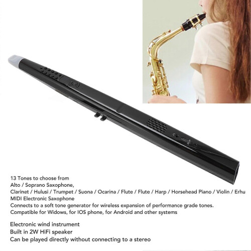 MIDI Electronic Saxophone Support 13 Tone Adjustable Volume 3 Blowing Sensitivity Mini Digital Electronic Wind Instrument 2