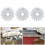 5 Pcs White Plastic Gear Knitting Machine Replacement Accessory Fit for Silver Reed 5