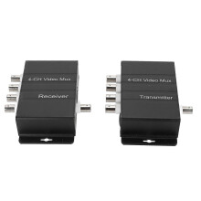 4-kanaals videomultiplexer, storingsbestendig, 4 HD-video naar coaxkabel, multiplexer, zender en ontvanger, 400 meter
