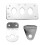 Motorcycle License Mount Plate Holder Bracket Side Mounted Tail Light Aluminium Alloy FrameSilver 5