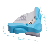 JIELISI Tragbarer Eckenrunder R5 Abrunder Eckenschneider 5mm für Karten, Fotos, Einladungen, Laminierhüllen