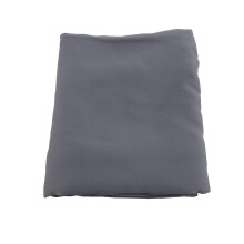 French Door Curtain Polyester Elegant Blackout Curtain Private Door Blind for Home Hotel Office Grey