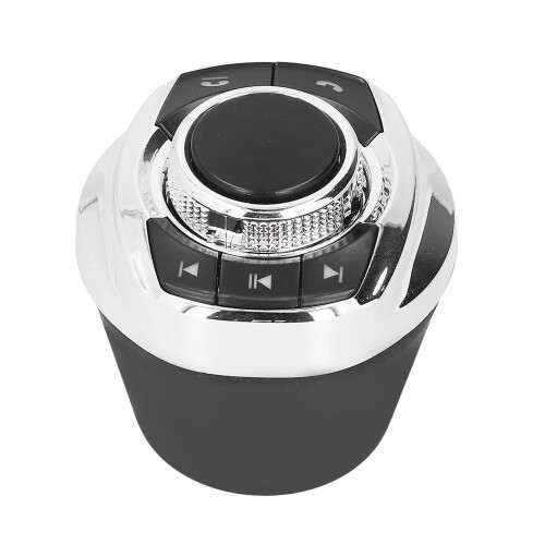 Steering Wheel Control Smart Wireless 7 Keys Black Wheel Controller with Storage Box for Universal Car Interior 2