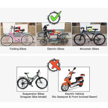 LIXADA Kids Bike Safety Seat Children Cushioned Cycle Seat Front Mounted Child Bicycle Seat for 8months to 4years Old Up to 110lb