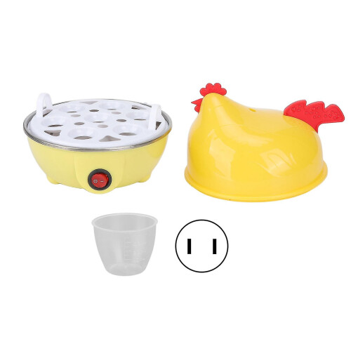 Electric Egg Cooker Multifunction Chicken Shape Rapid Egg Boiler 7 Egg Capacity Automatic Shut Off Mini Breakfast Machine US Standard 110V 1